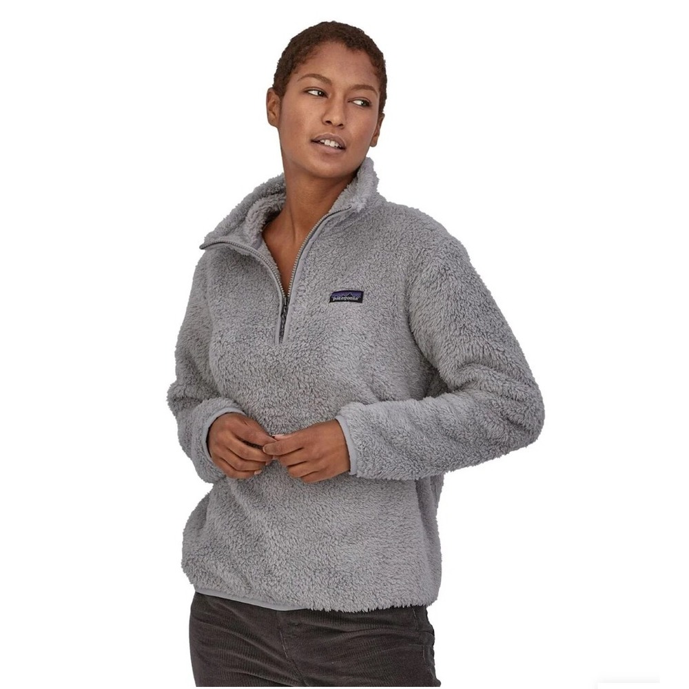 Patagonia Gray Fleece Quarter Zip Pullover Sweatshirt Women's Size M